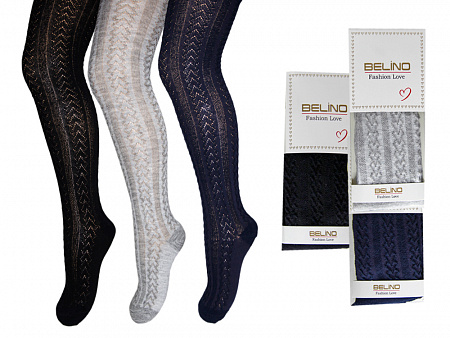 Колготки жаккардовые для девочки   BELINO
