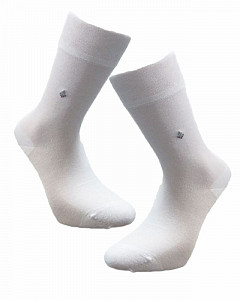 Белые мужские бесшовные носки модал  A.VEASA