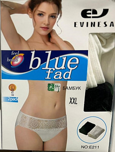 Женские кружевные трусы слипы (бамбук) EVINESA